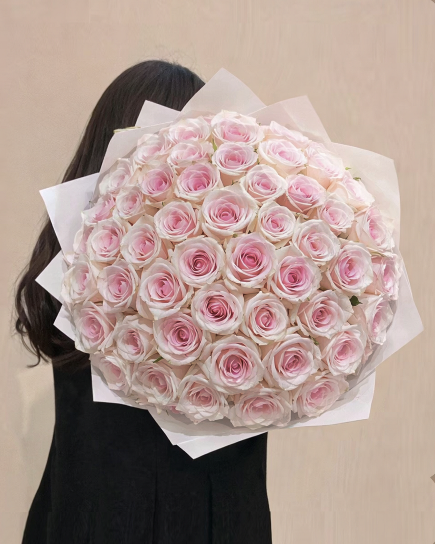 100 Pink Roses