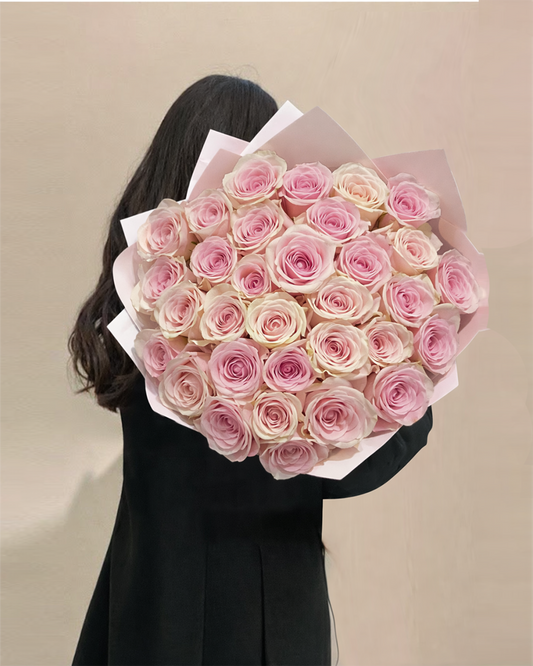 25 Pink Roses