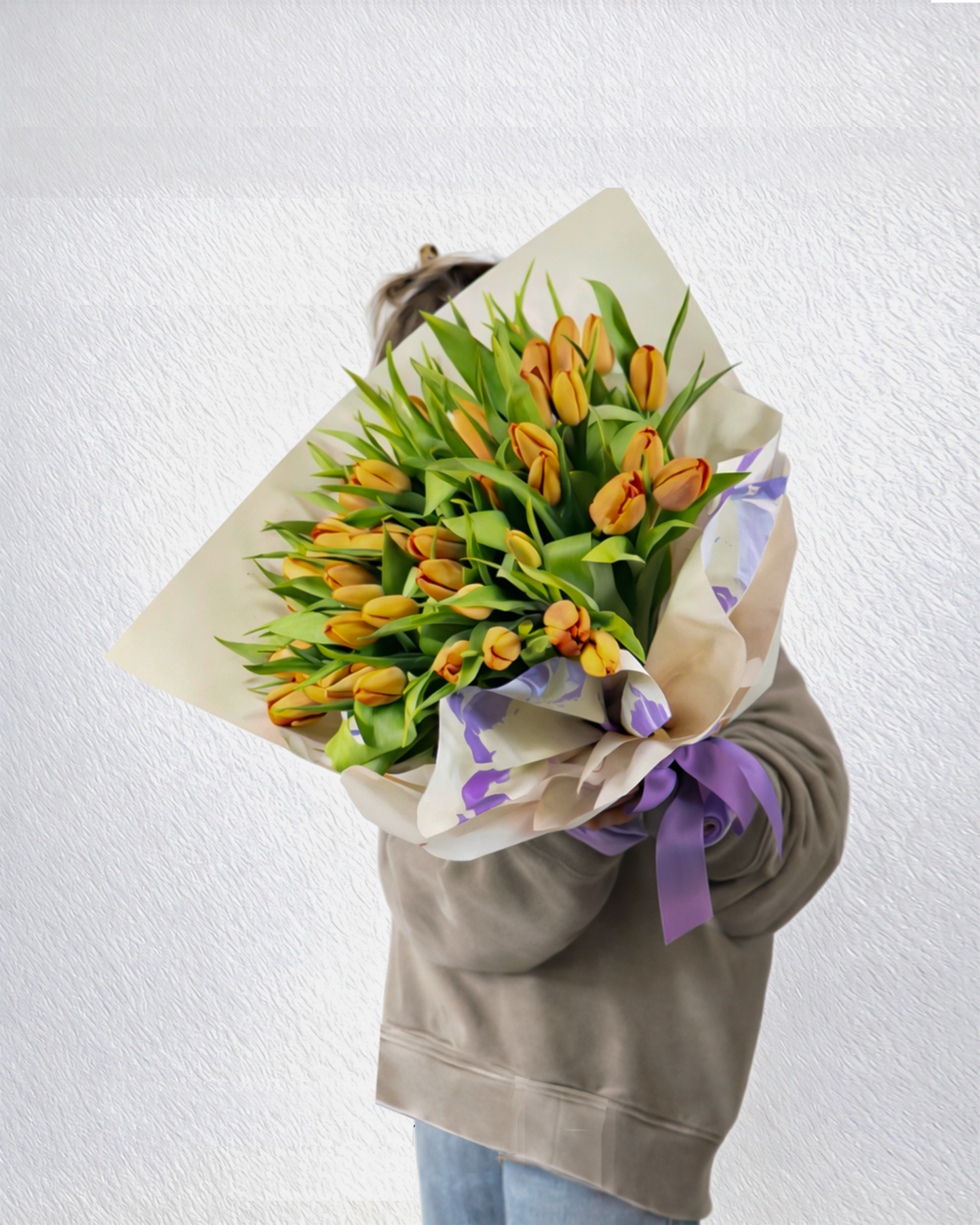 50 Orange Tulips