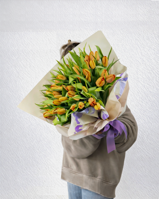 50 Orange Tulips