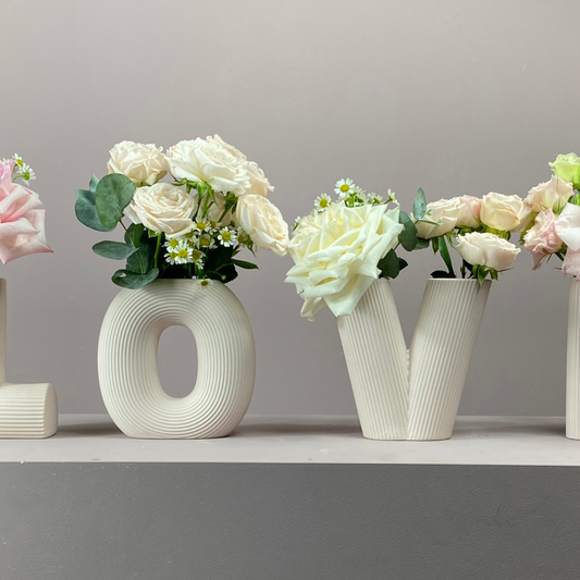 LOVE Vase Arrangement - Pink